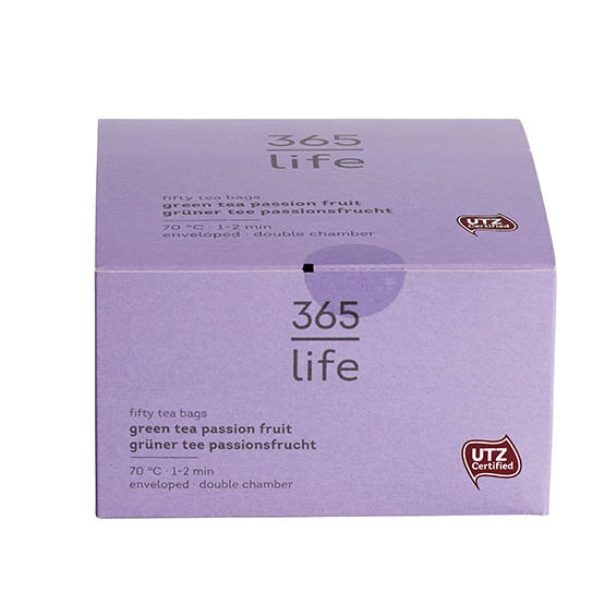 365 life Green Tea Passionsfruit UTZ 50 x 1,5gr