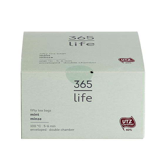 365 life Herbal Tea Peppermint UTZ 50 x 1,5gr