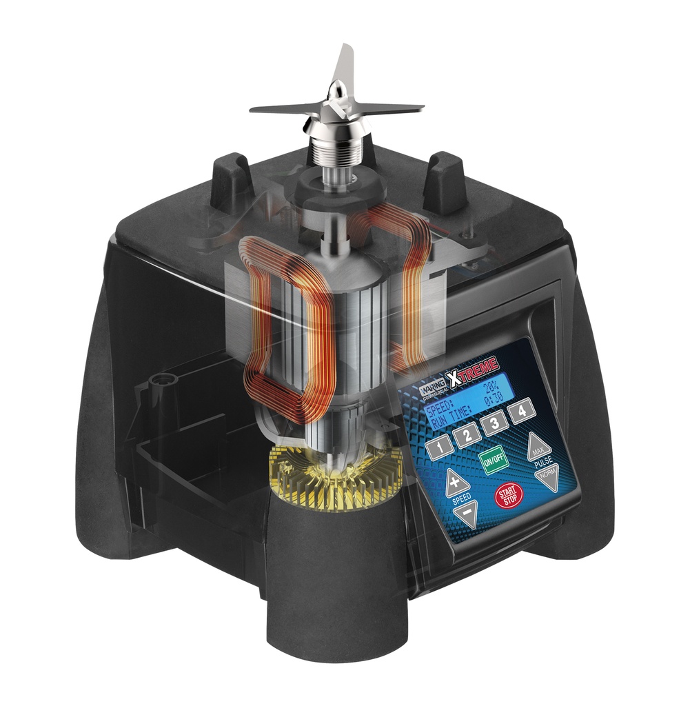 Blender Waring MX1500XTXSEE m/programmerbar LCD og støjdæmper