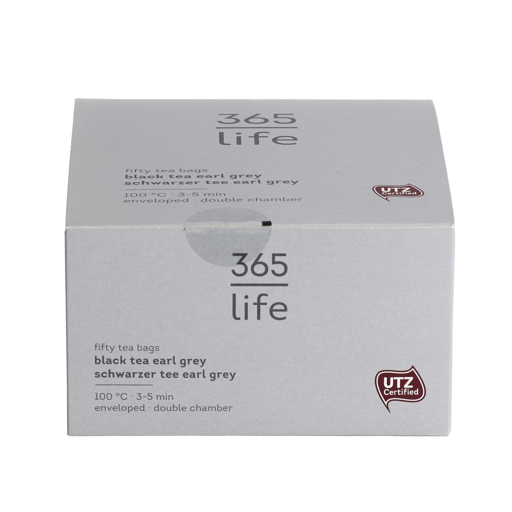 365 life Black Tea Earl Grey UTZ 50 x 1,75gr
