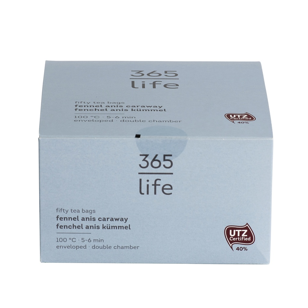 365 life Fennikel Anis Caraway Tea UTZ 50 x 1,5gr