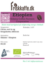 Grønne Bønner - Ethiopia washed Arabica Sidamo Grade 2 ØKO DE-ØKO-001 - Crop 23/24 (kopi)