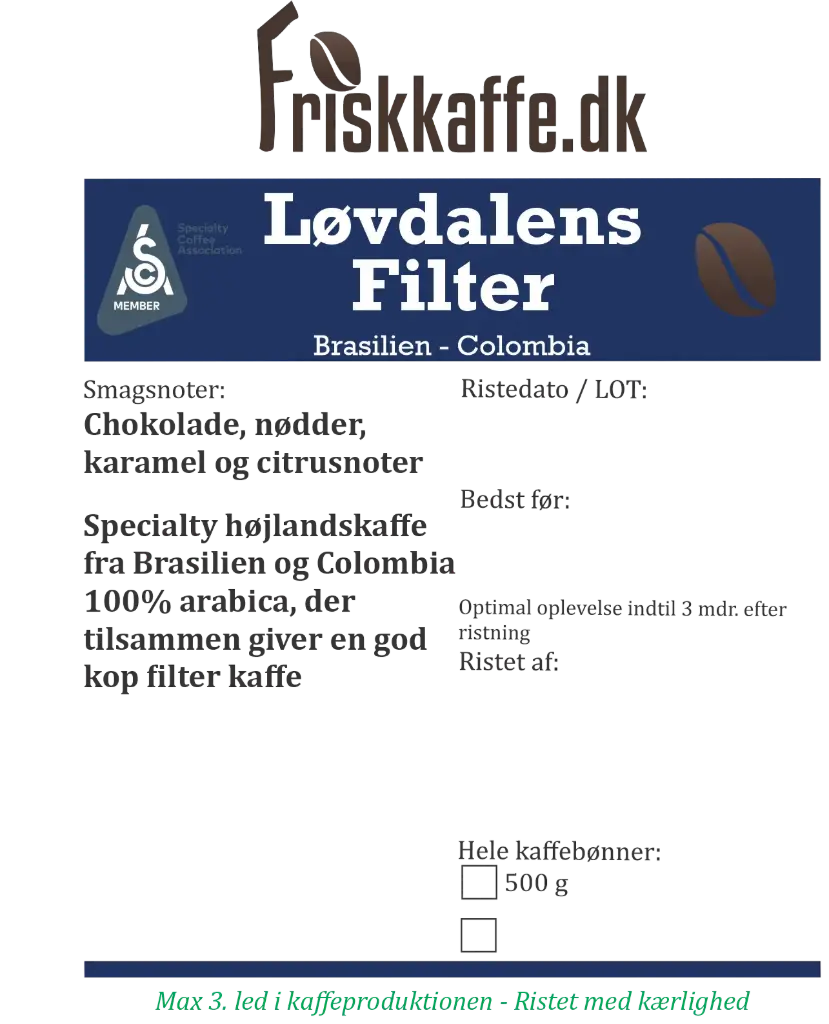 Løvdalens Filter 500g
