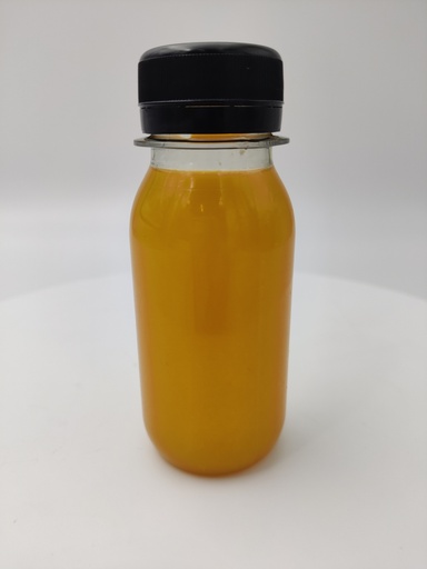 [60-01] Shotflaske 60ml 420 stk klar PET m/ sort låg