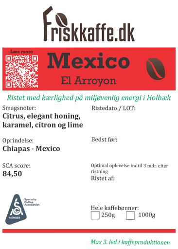 Friskristet kaffe Mexico El Arroyon